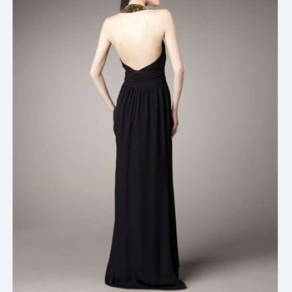 Rachel Zoe Sequined Neck Sleeveless Gown - Picture 2 of 8